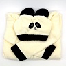 Халат черный "Тростниковая йога - панда" размер 32