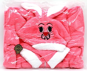 Халат светло розовый "Ушастый шалунишка - зайчонок" размер 32
