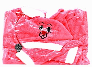 Халат светло розовый "Верный спутник - заинька" размер 42