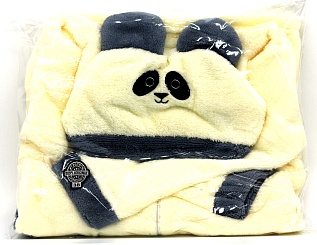 Халат серый "Теплые объятья панды" размер 38