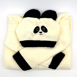 Халат черный "Тростниковая йога - панда" размер 28