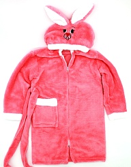 Халат светло розовый "Ушастый шалунишка - зайчонок" размер 28
