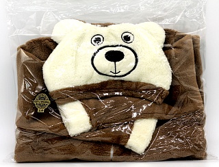Халат медовый Лесной дружок - медвежонок 28 размер