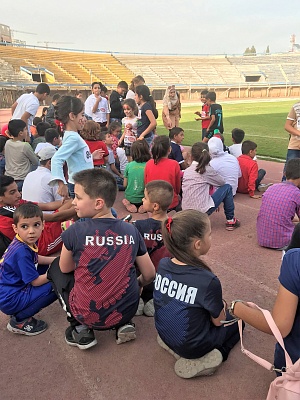 Команда России на соревнованиях среди детей в Хомсе